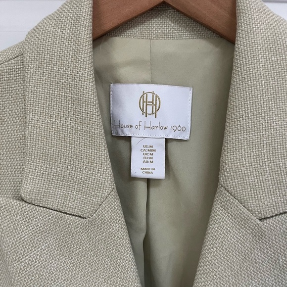 House of Harlow light green textured blazer size medium - Picture 3 of 5